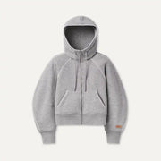 Femme Sweat à capuche à fermeture éclair intégrale Classic - GREY HEATHER