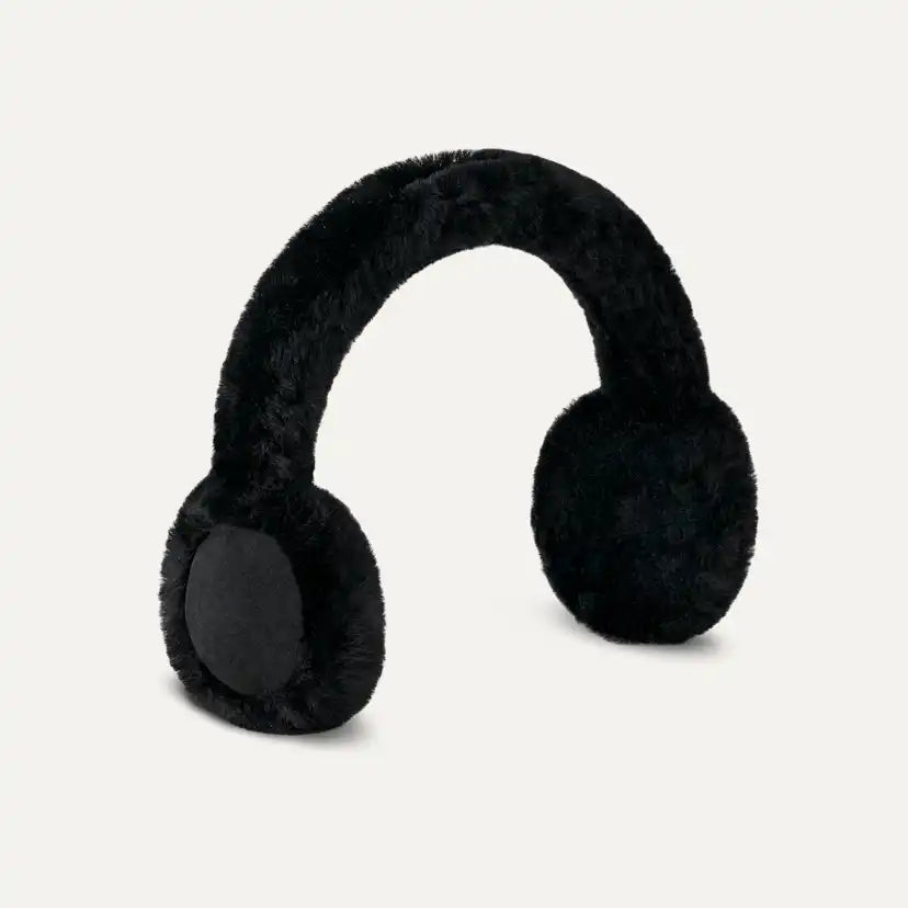 Femme Cache-oreilles en peau de mouton adapté à la technologie sans fil