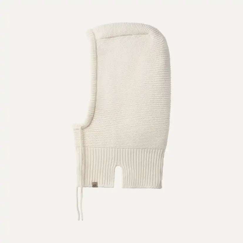 Femme Cagoule en maille à cordon - CREAM