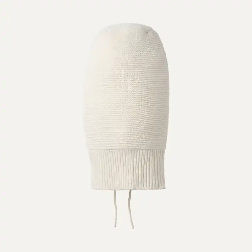 Femme Cagoule en maille à cordon - CREAM