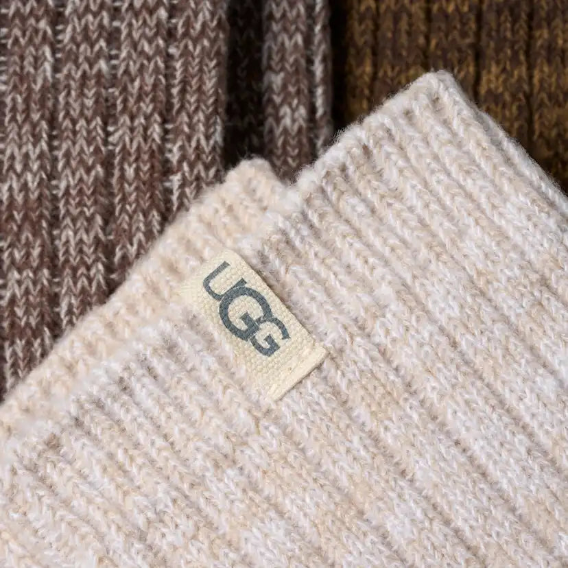 Femme Lot de 3 paires de chaussettes mi-hautes décontractées côtelées - BRMN