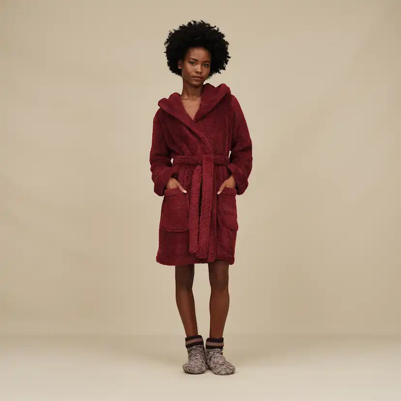 Femme Robe de chambre Aarti en Uggfluff - COFFEE BERRY