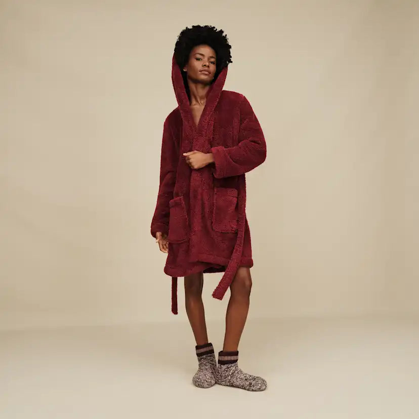 Femme Robe de chambre Aarti en Uggfluff - COFFEE BERRY
