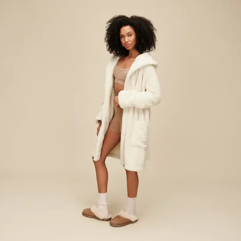 Femme Robe de chambre Aarti en Uggfluff - CREAM