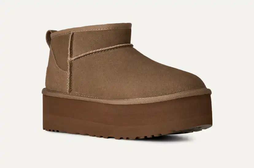 Femme Botte Classic Ultra Mini à plateforme - LIGHT BRONZE