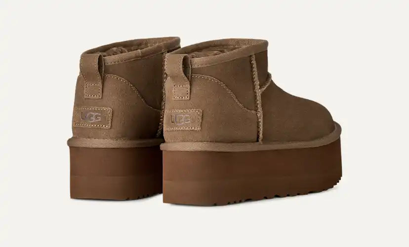 Femme Botte Classic Ultra Mini à plateforme - LIGHT BRONZE