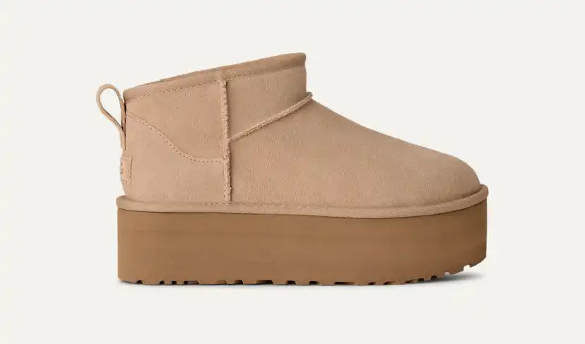 Femme Botte Classic Ultra Mini à plateforme - SAND
