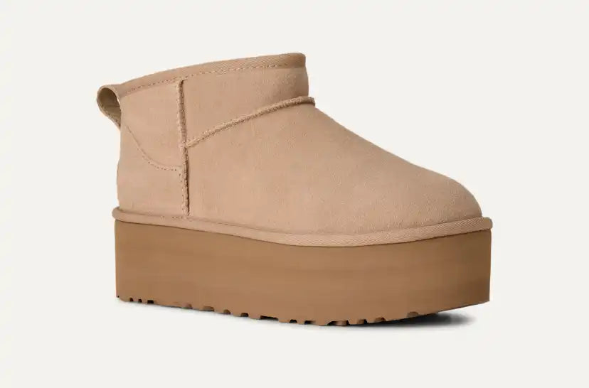 Femme Botte Classic Ultra Mini à plateforme - SAND