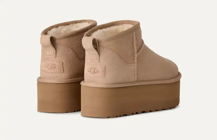 Femme Botte Classic Ultra Mini à plateforme - SAND