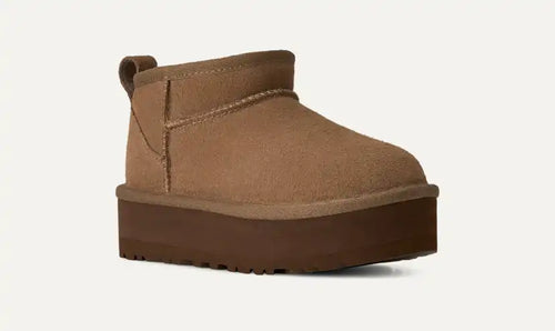Enfants Botte Classic Ultra Mini à plateforme - LIGHT BRONZE