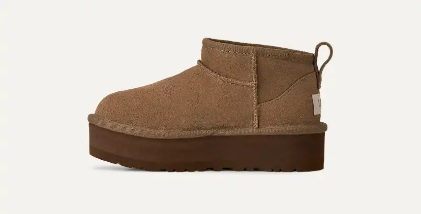 Enfants Botte Classic Ultra Mini à plateforme - LIGHT BRONZE
