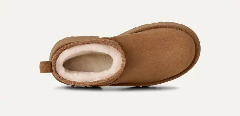 Femme Botte Classic Ultra Mini New Heights - CHESTNUT