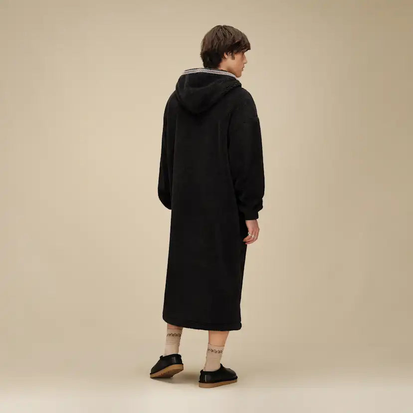Unisexe Sweat à capuche oversize en UGGfluff - BLACK