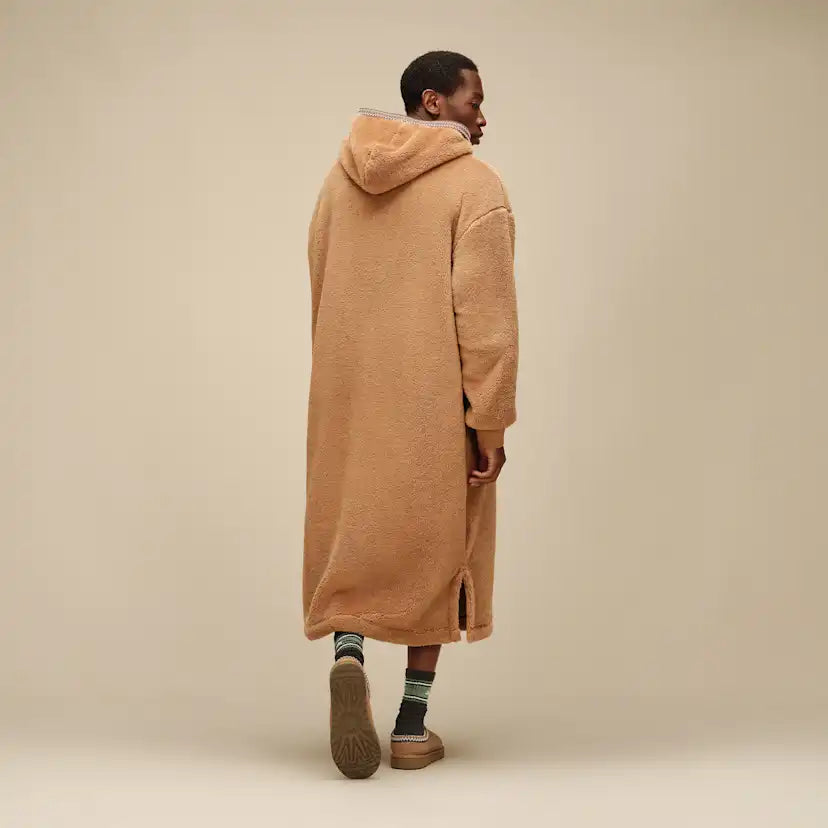 Unisexe Sweat à capuche oversize en UGGfluff - CHESTNUT