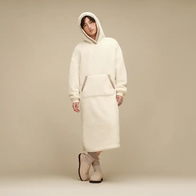 Unisexe Sweat à capuche oversize en UGGfluff - CREAM