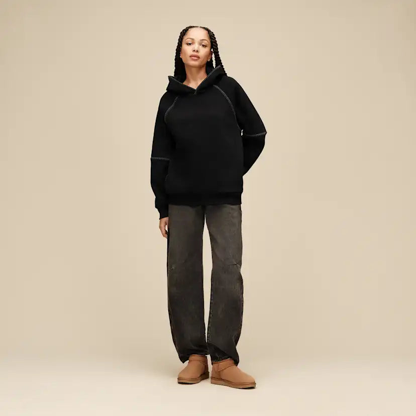 Femme Sweat à capuche Classic - BLACK