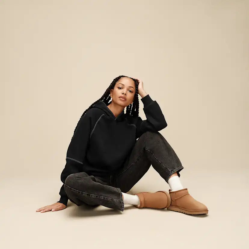 Femme Sweat à capuche Classic - BLACK