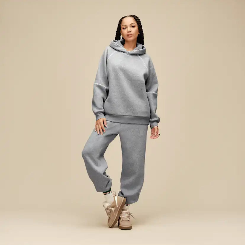 Femme Sweat à capuche Classic - GREY HEATHER