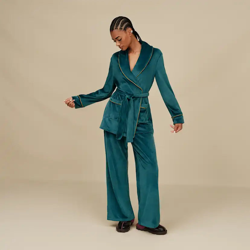 Femme Ensemble Raechelle Wrap - SALTWATER / AVOCADO