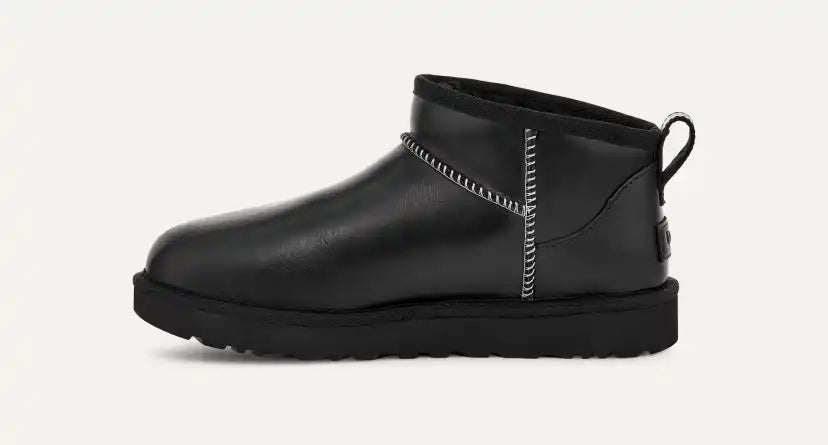 Femme Botte en cuir Classic Ultra Mini Leather Regenerate