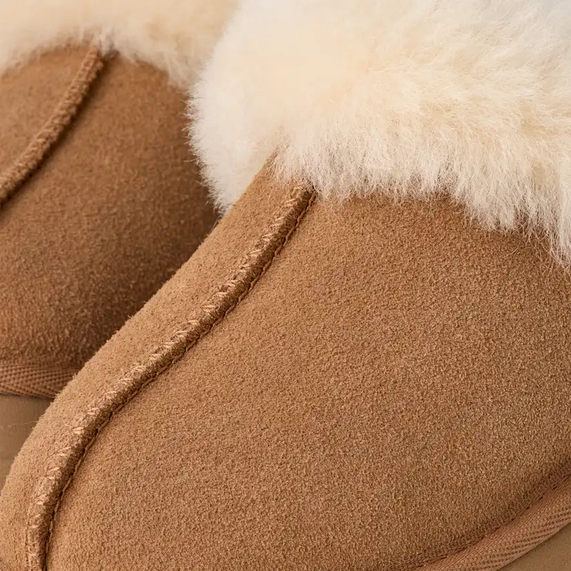 Enfants Disquette Slipper - CHESTNUT