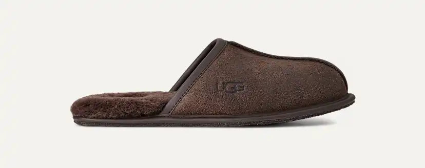 Homme Chausson en cuir Scuff effet vieilli