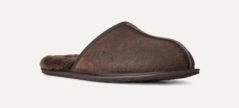 Homme Chausson en cuir Scuff effet vieilli