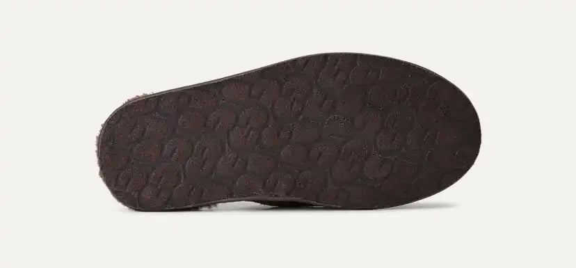 Homme Chausson en cuir Scuff effet vieilli