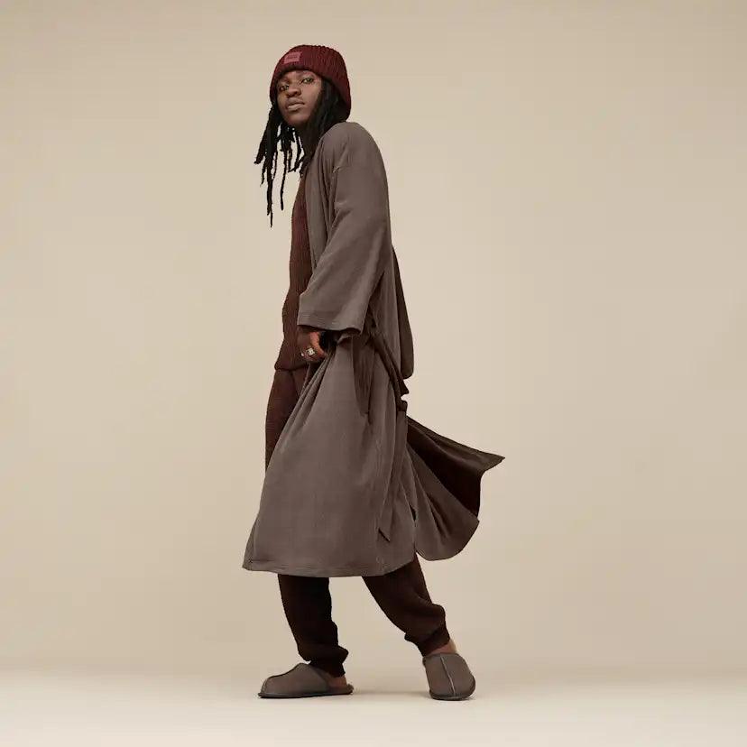 Homme Chausson en cuir Scuff effet vieilli