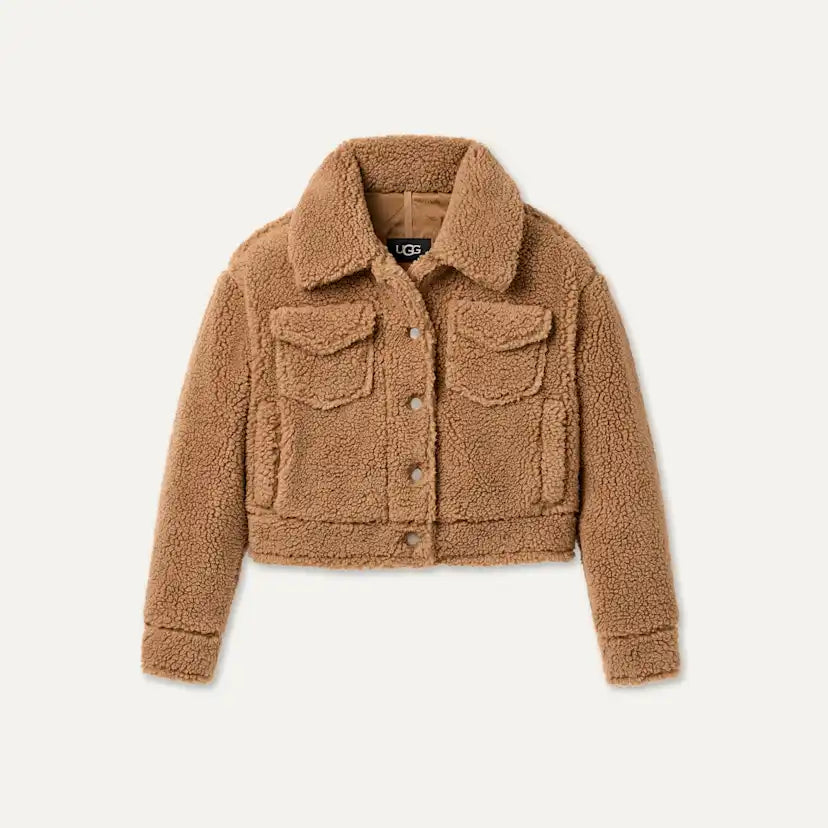 Femme Veste camionneur courte Frankie - CHESTNUT