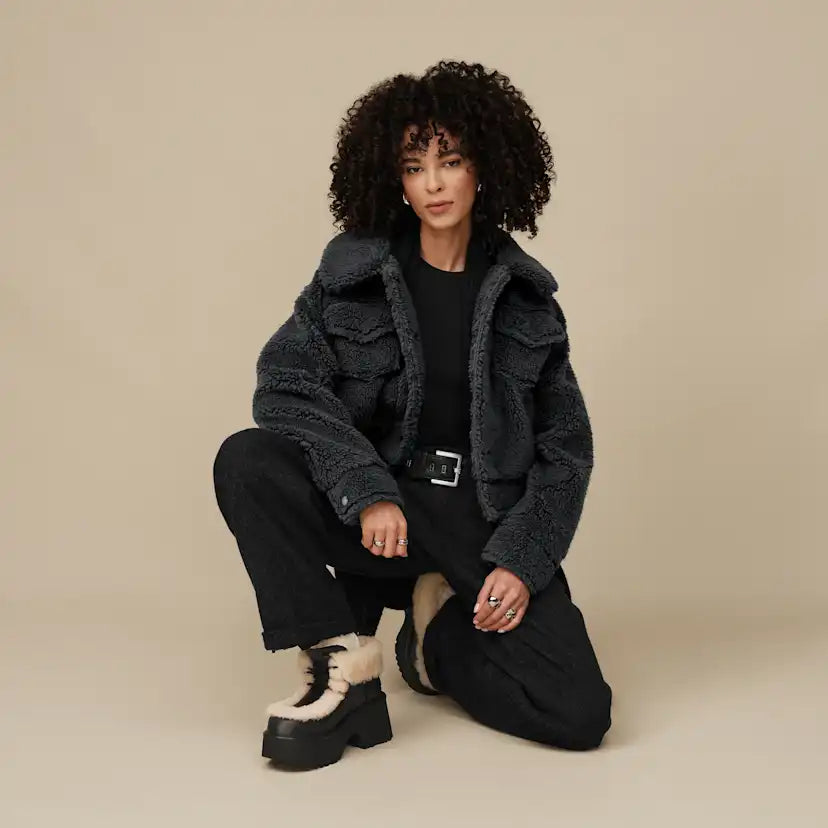 Femme Veste camionneur courte Frankie - INK