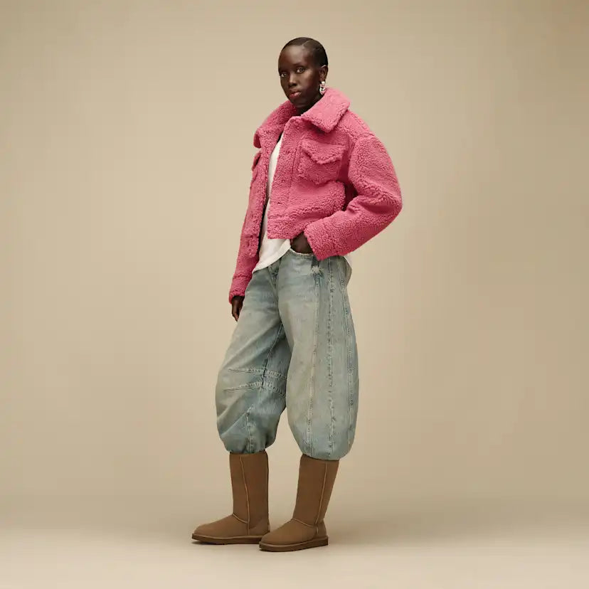 Femme Veste camionneur courte Frankie - STRAWBERRY