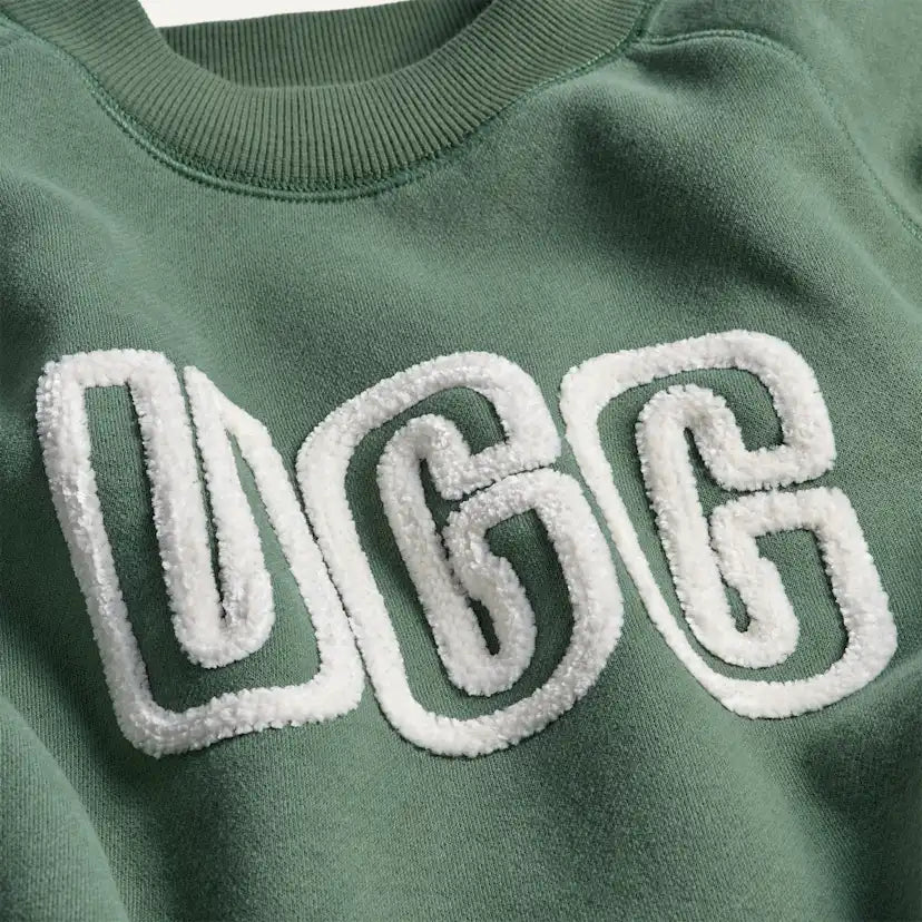 Femme UGG Logo pull à col rond - GREEN STONE