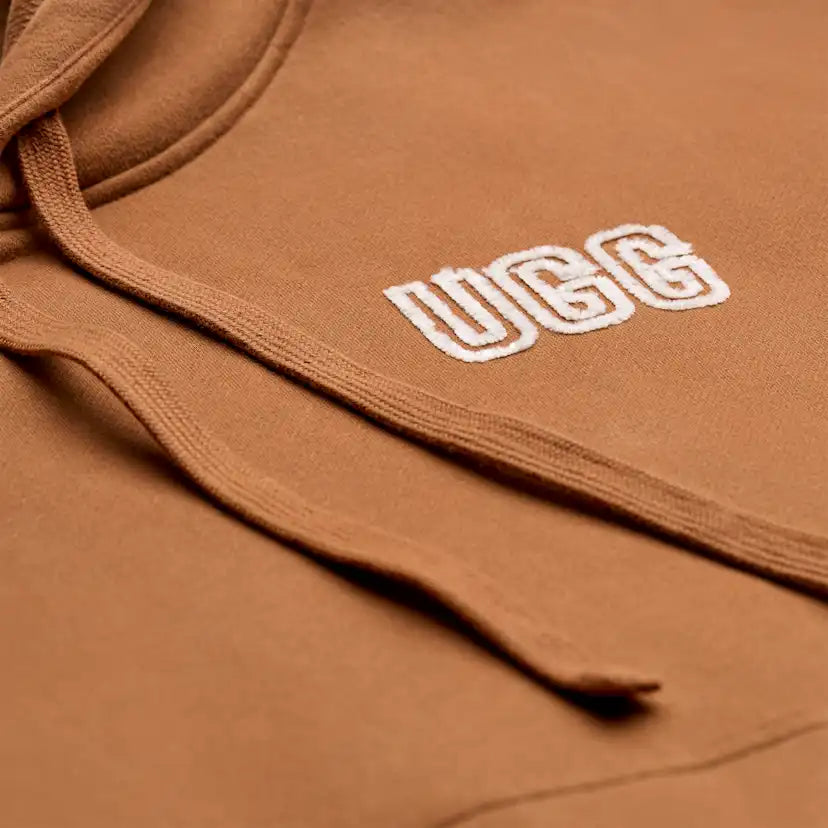 Femme UGG Logo sweat à capuche - CHESTNUT