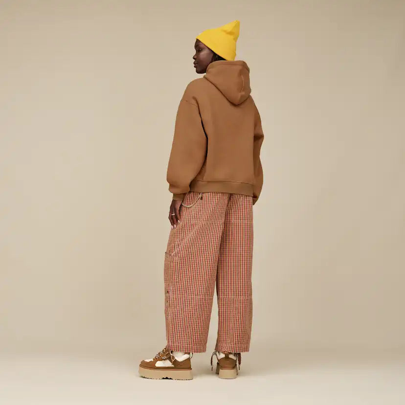 Femme UGG Logo sweat à capuche - CHESTNUT