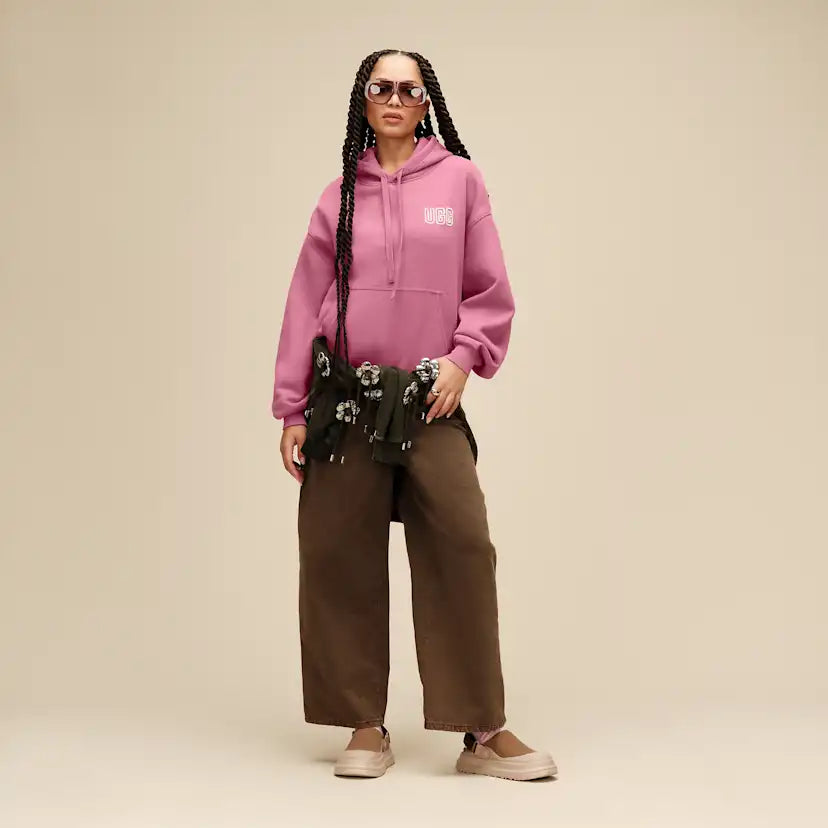 Femme UGG Logo sweat à capuche - DUSTY ORCHID