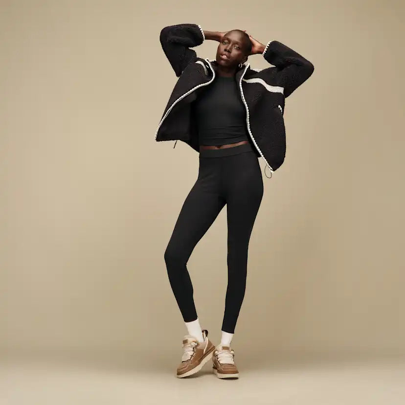Femme Legging Paloma II Rib - BLACK