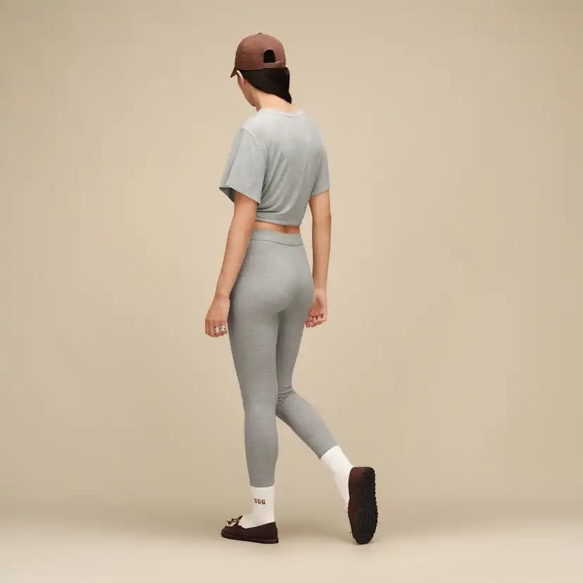 Femme Legging Paloma II Rib - GREY HEATHER