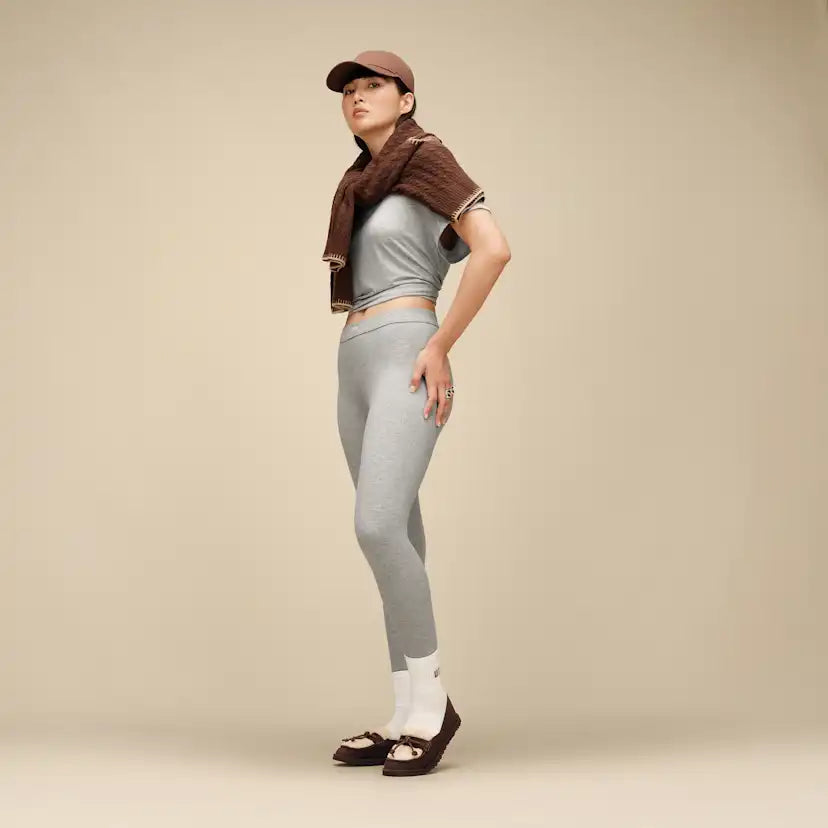 Femme Legging Paloma II Rib - GREY HEATHER