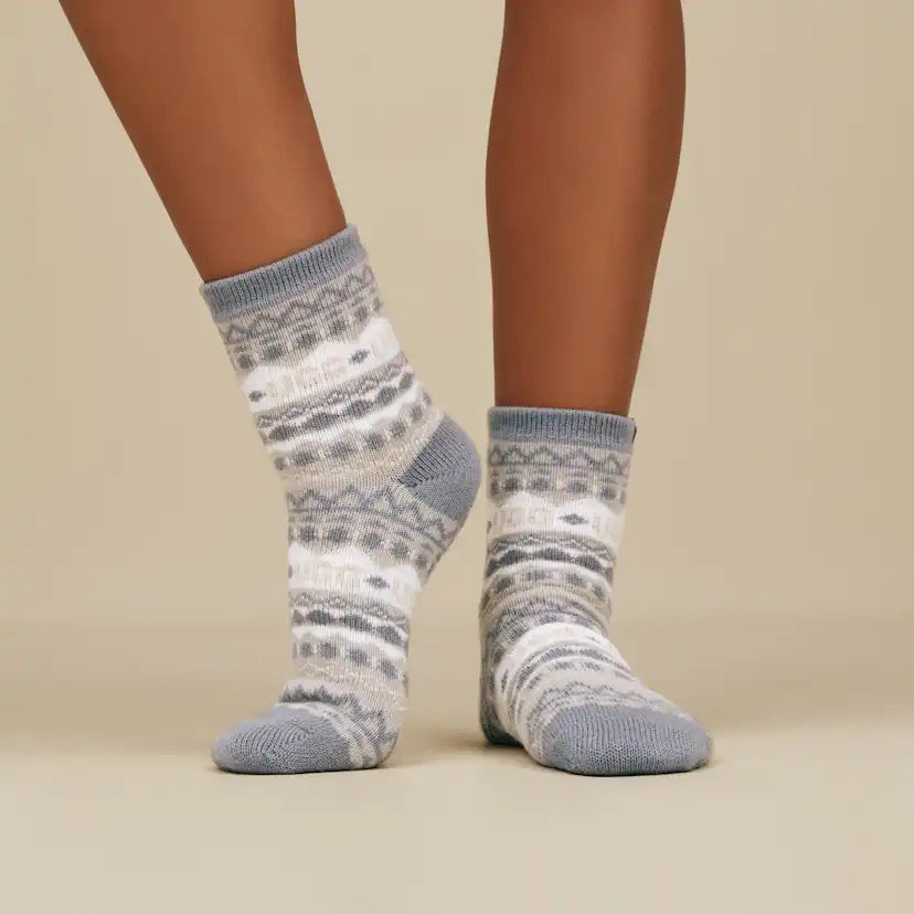 Femme Chaussette 3/4 Cressida Cozy - GREY HEATHER MULTI
