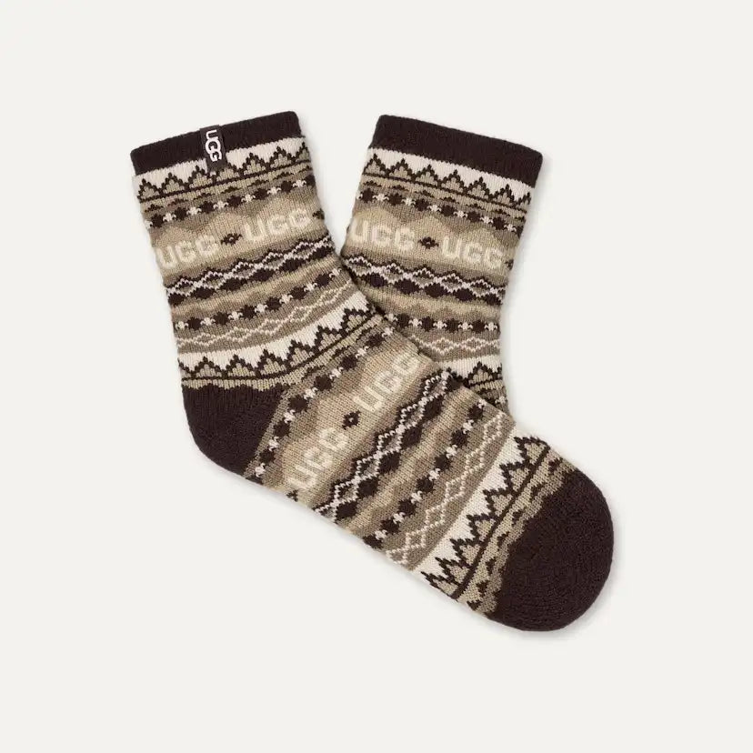 Femme Chaussette 3/4 Cressida Cozy - UGGISLE COFFEE GROUNDS MULTI
