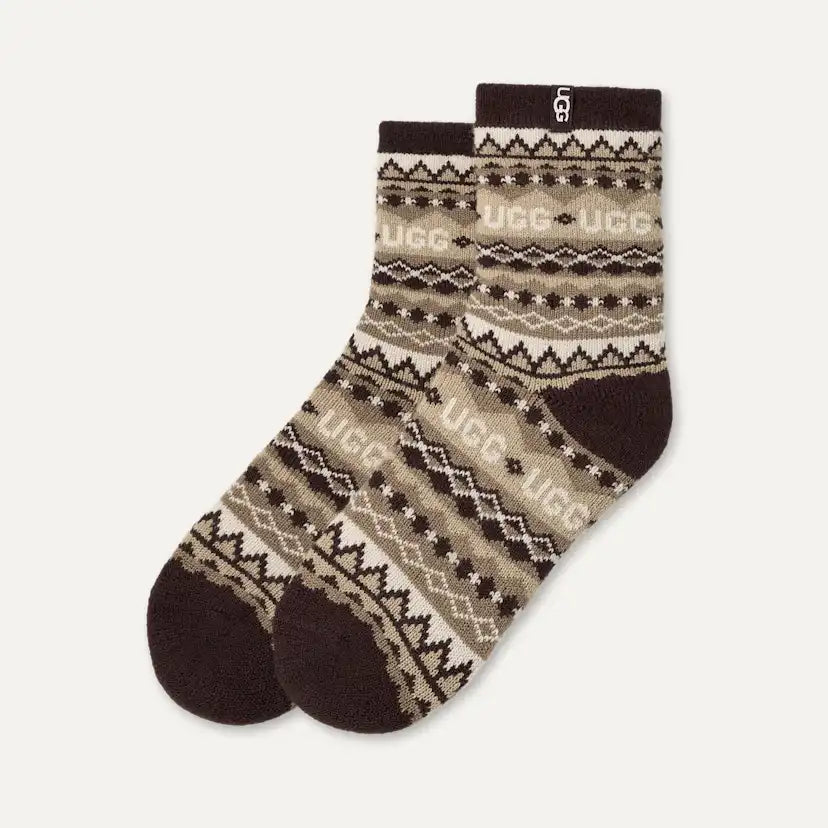 Femme Chaussette 3/4 Cressida Cozy - UGGISLE COFFEE GROUNDS MULTI