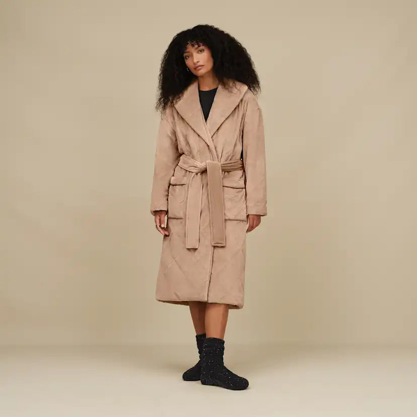 Femme Chaussette en maille torsadée Elowyn à doublure polaire - BLACK CONFETTI