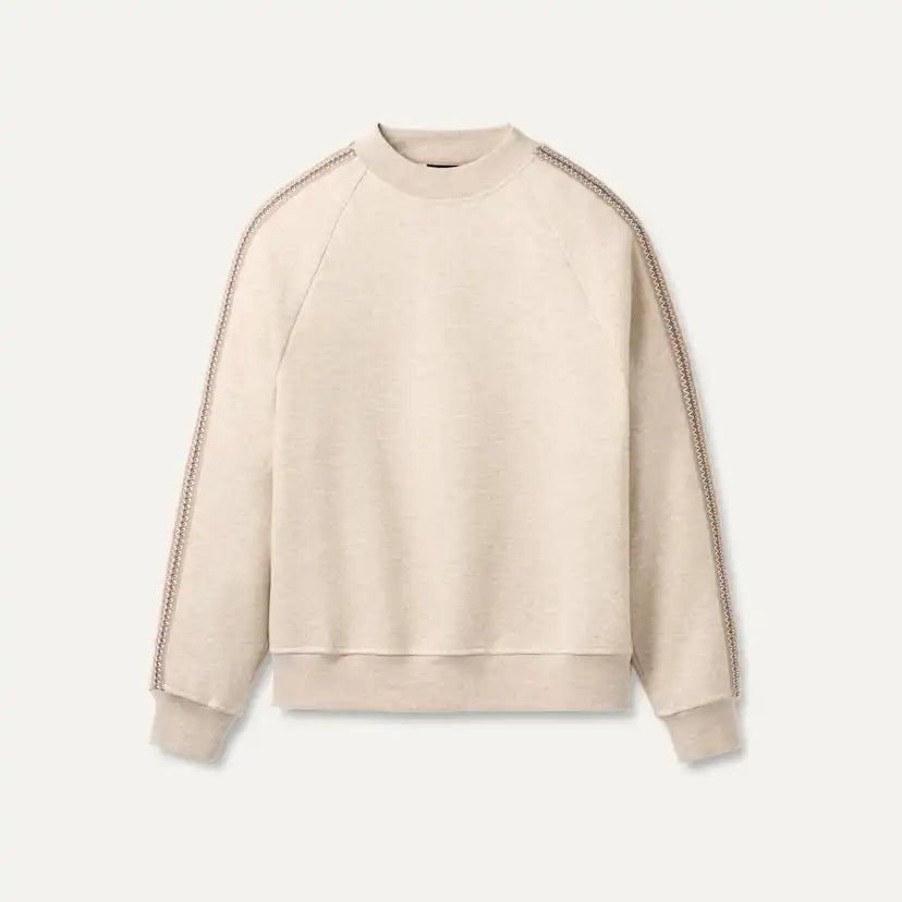 Homme Tasman sweatshirt à col rond - CARIBOU HEATHER
