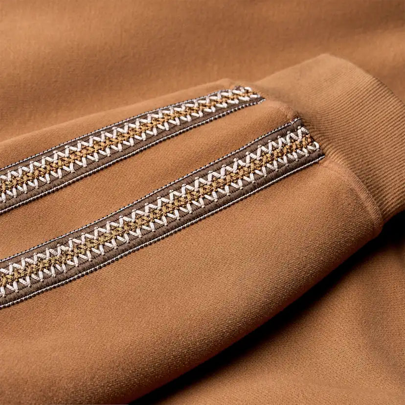 Homme Tasman sweatshirt à col rond - CHESTNUT