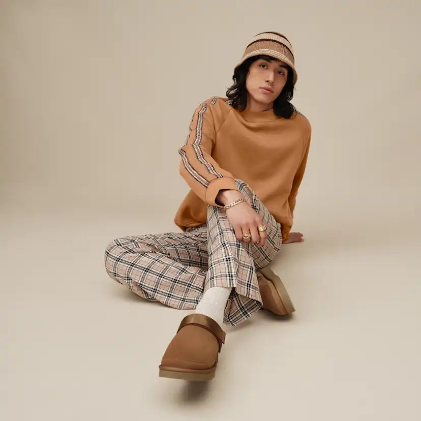 Homme Tasman sweatshirt à col rond - CHESTNUT