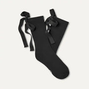 Femme Chaussette Serenella Novelty Bow - BLACK