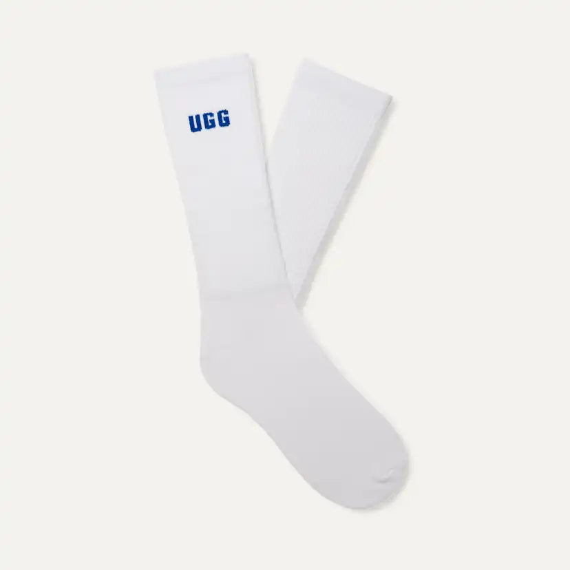 Homme Leander Logo Crew 2 Pack Sock