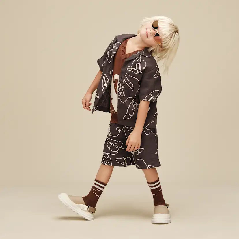 Enfants Sabot GoldenGlow en toile