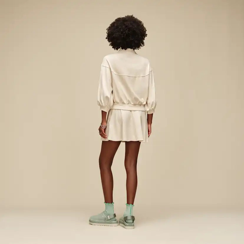 Femme Chaussette 3/4 à bordure festonnée Karsyn II